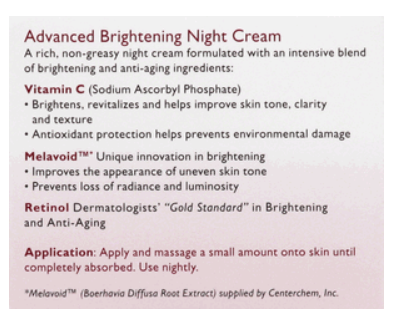 RETINOL Advanced Brightening Night Cream, 1.7 Oz. 48g - oddros.shop