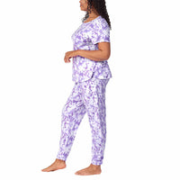 Jane & BleeckerLadies’ 2-piece Jogger Lounge Set - Purple