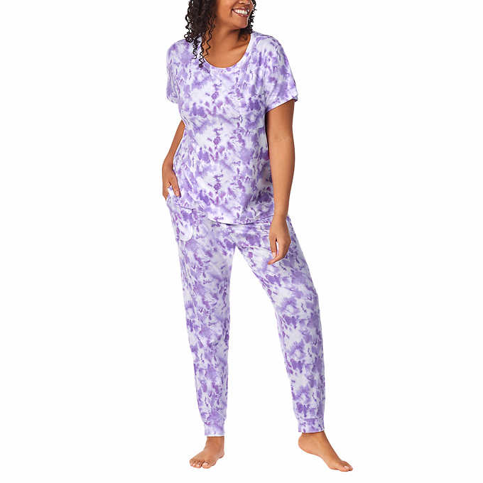 Jane & BleeckerLadies’ 2-piece Jogger Lounge Set - Purple