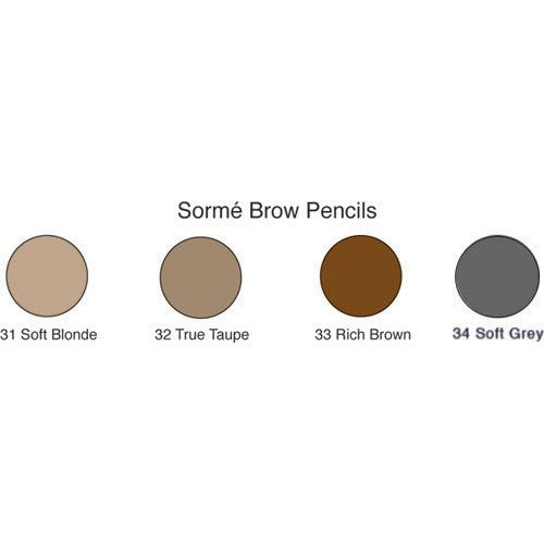 Sorme Cosmetics Waterproof Eyebrow Pencil With Brush, (32) True Taupe - oddros.shop