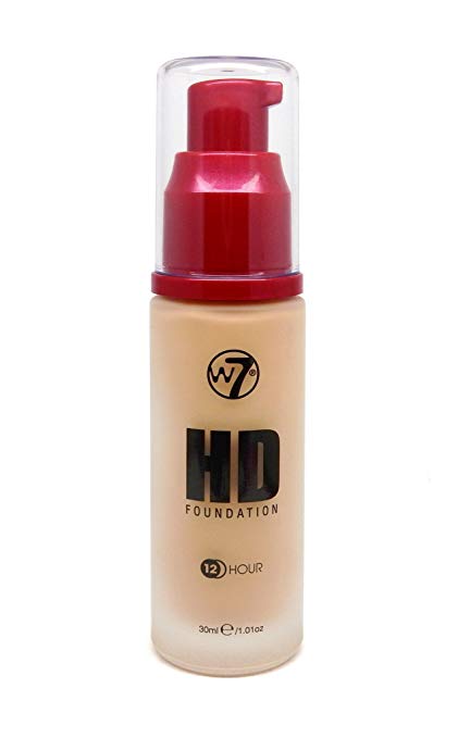 W7 COSMETICS High Definition (12 Hour) Foundation - 1.05 Fl Oz (30 ml) - oddros.shop