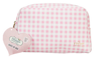 The Vintage Cosmetic Company Pink Gingham Make-Up Bag