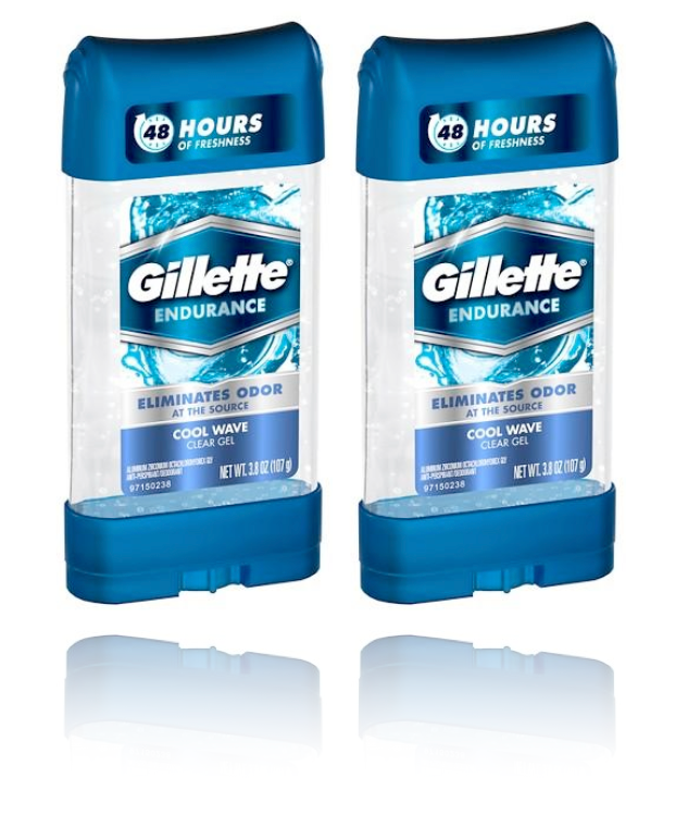 Gillette Endurance Antiperspirant and Deodorant, Cool Wave Clear Gel (2-Pack) - oddros.shop