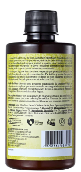 INOAR  Vegan - Shampoo, 300 ml (10.14 fl Oz) - oddros.shop