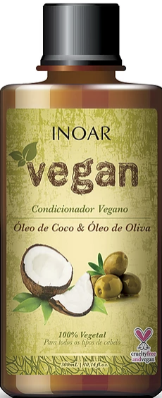 INOAR Vegan - Conditioner - 300 ml (10.14 fl Oz) - oddros.shop
