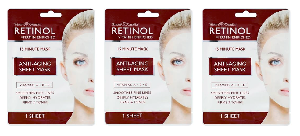 RETINOL Anti-Aging Sheet Mask - (3 Sheet) - oddros.shop