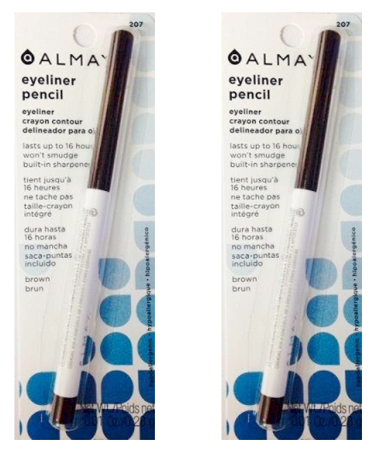 ALMAY Eyeliner with Built In Sharpener - 207 Brown (2-PACK) - oddros.shop
