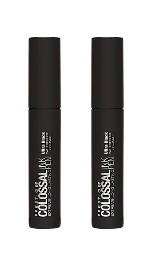 PRESTIGE COSMETICS Colossal Ink Pen, Ultra Black (2-Pack) - oddros.shop