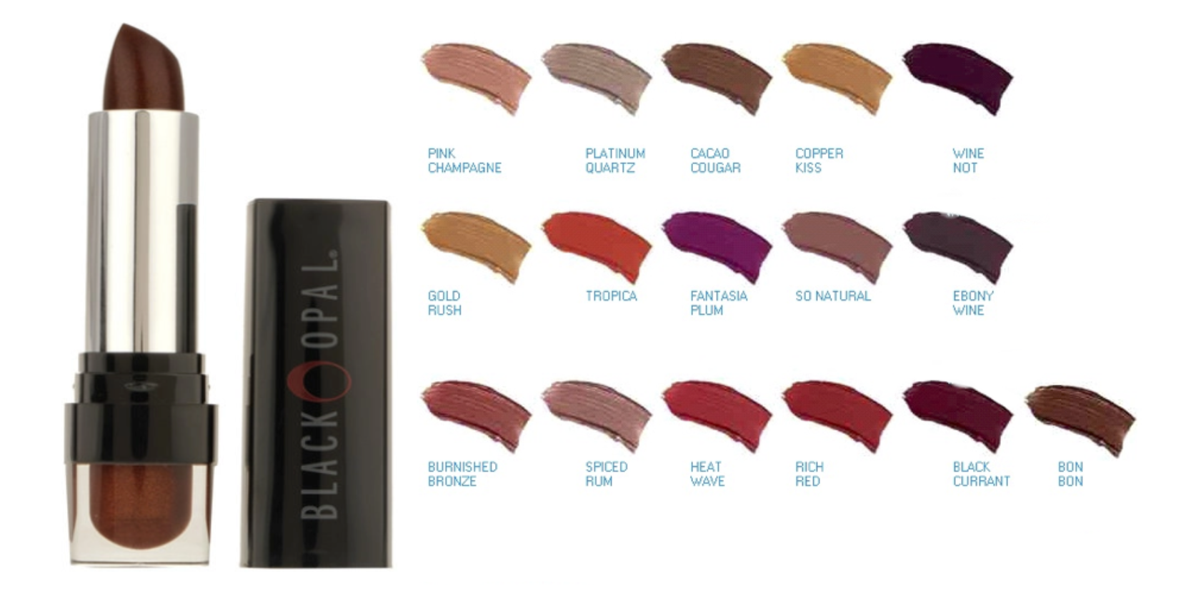 BLACK OPAL True Color Lipstick, Rich Red, 0.12 oz - oddros.shop
