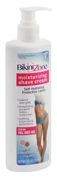 Bikini Zone Moisturizing Shave Cream Grapefruit Pomegrante - oddros.shop
