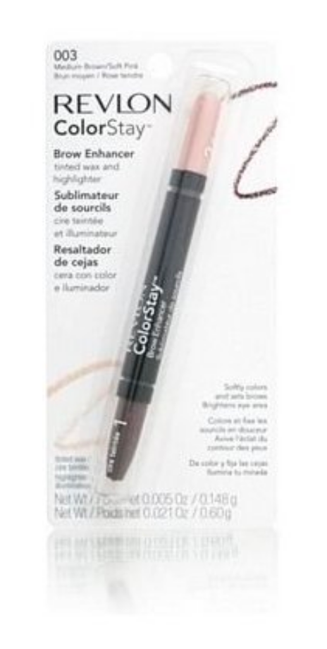 REVLON Colorstay Brow Enhancer - Medium Brown/Soft Pink (003) - oddros.shop