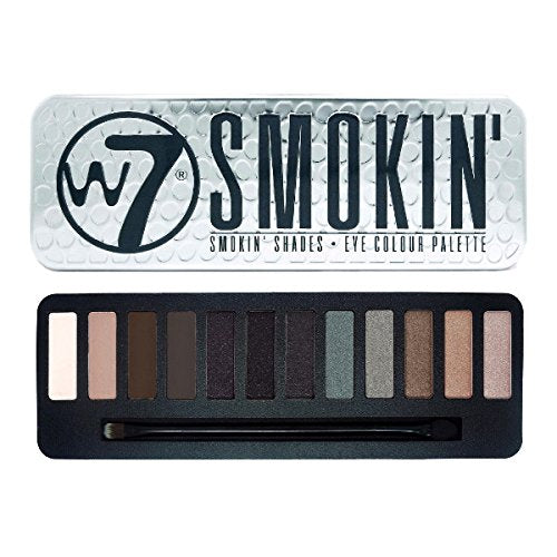 W7 COSMETICS, Smokin, Smokin Shades, 12 in 1 Eyeshadow Palette - oddros.shop