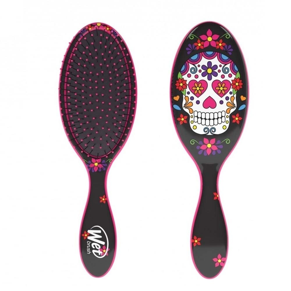 Wet Brush Detangler Hair Brush - Sugar Skull Pink - oddros.shop