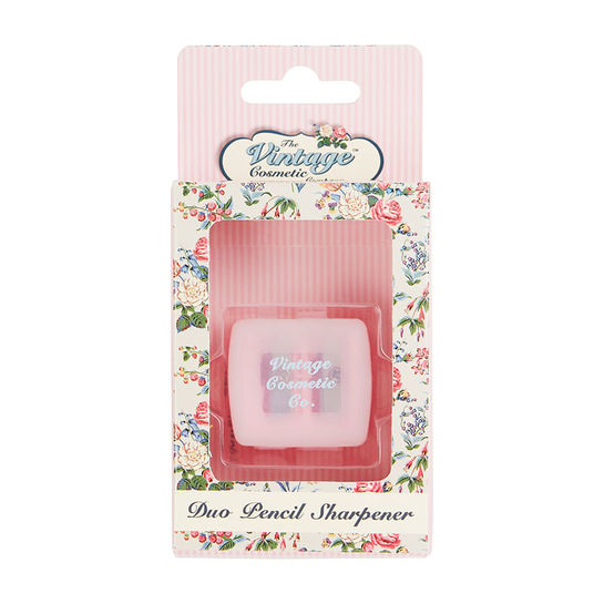 The Vintage Cosmetic Company Duo Pencil Sharpener Pink Polka Dot - oddros.shop