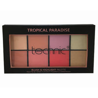 Technic Cosmetics - Blush & Highlighter Palette, Tropical Paradise - oddros.shop