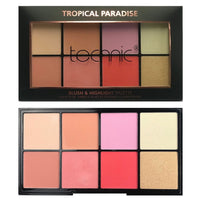 Technic Cosmetics - Blush & Highlighter Palette, Tropical Paradise - oddros.shop