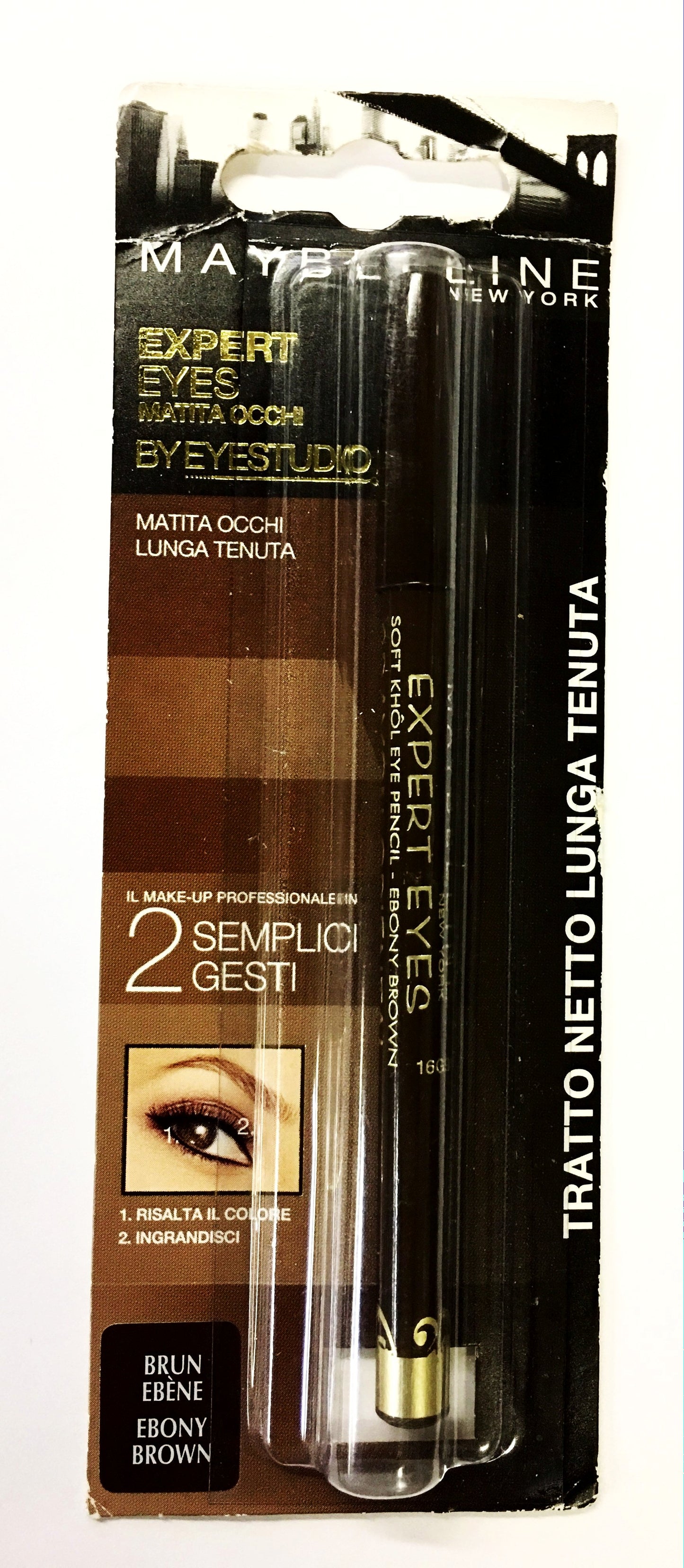Maybelline New York Line Refine Crayon Oriental Eye Pencil, Ebony Brown - oddros.shop