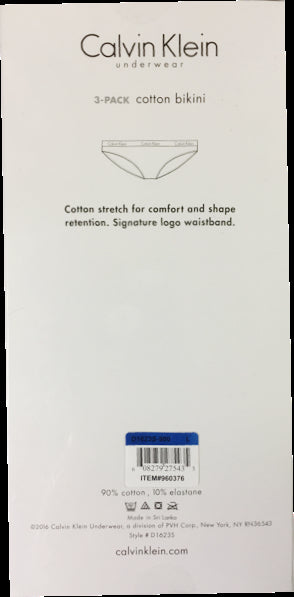 Calvin Klein Women's Carousel Bikini Panty - Large (3 Pack) - oddros.shop