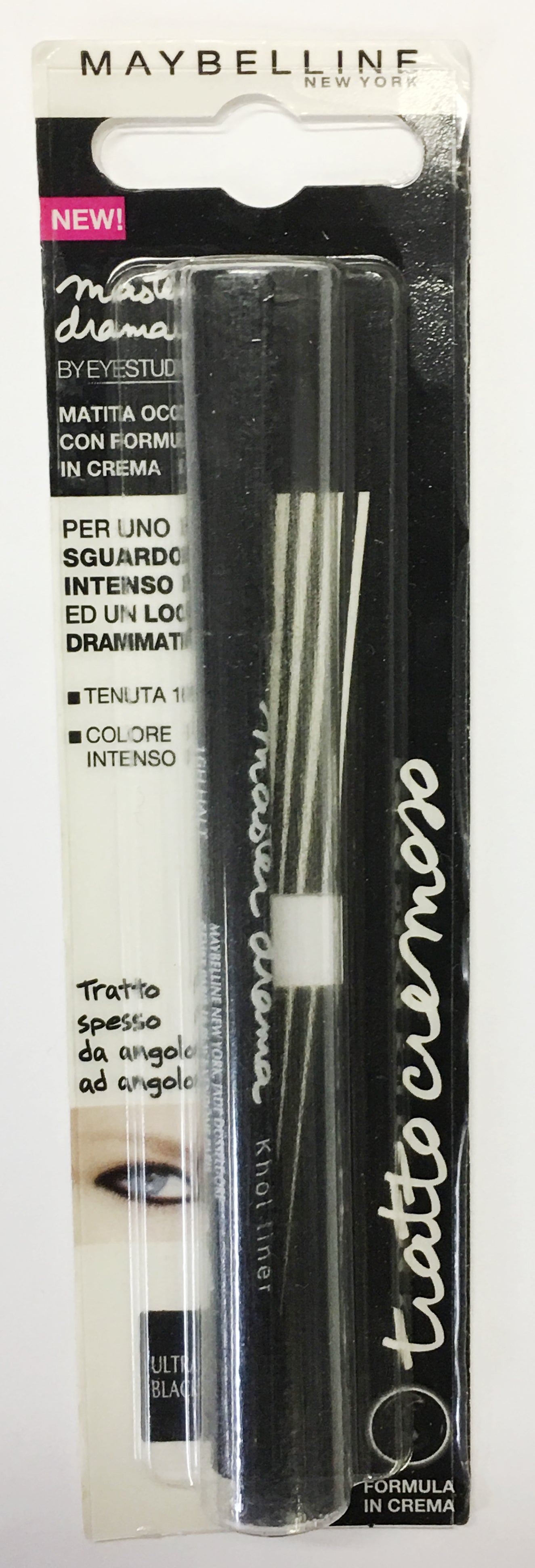 Maybelline New York Eye Studio Master Drama Cream Pencil Liner, Ultra Black - oddros.shop