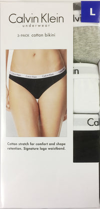 Calvin Klein Women's Carousel Bikini Panty - Large (3 Pack) - oddros.shop