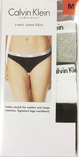 Calvin Klein Women's Carousel Bikini Panty - Medium (3 Pack) - oddros.shop