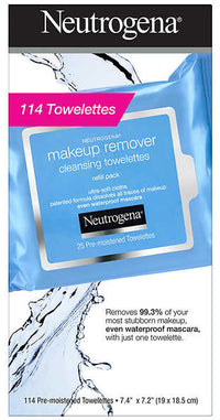 Neutrogena Makeup Remover-114 Cleansing Towelettes - oddros.shop