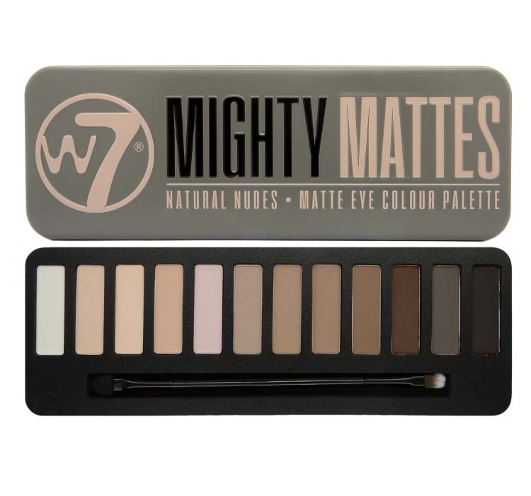 W7 COSMETICS Mighty Mattes Natural Nudes Matte Eye Shadow Colour Palette - oddros.shop