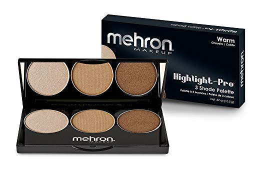 Mehron Makeup (Warm) Highlight  - 3 Color Pro Palette - oddros.shop