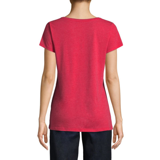 St. John's Bay® Short Sleeve Americana V-Neck Tee - Plus - oddros.shop