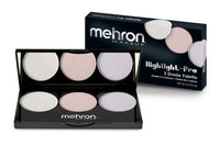 Mehron Makeup (Cool) Highlight  - 3 Color Pro Palette - oddros.shop