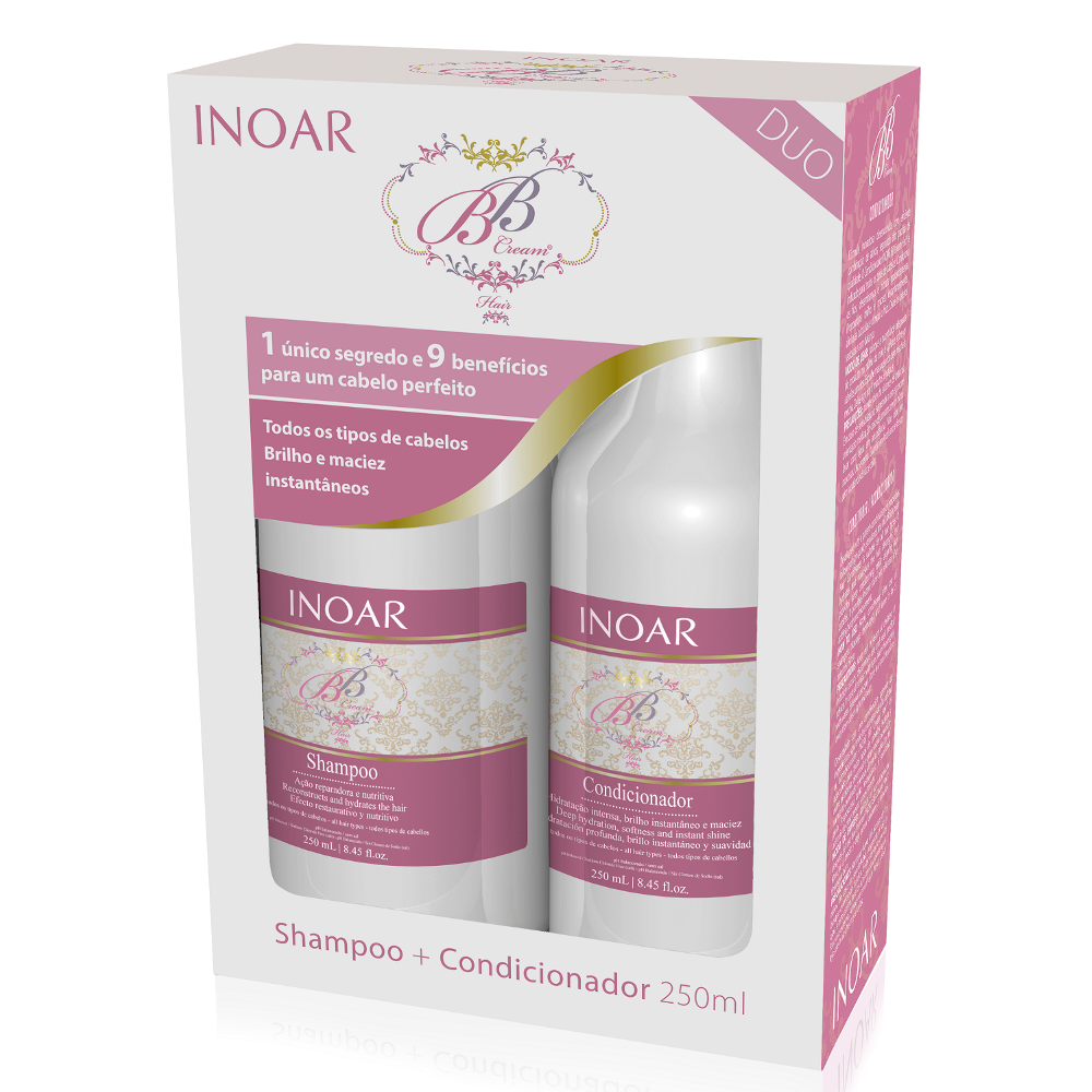 INOAR BB Cream Duo Kit (Shampoo + Conditioner) - oddros.shop