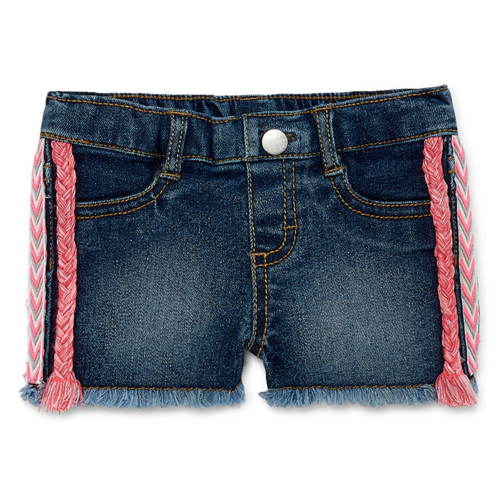 Okie Dokie Fashion Denim Short - Baby Girl - oddros.shop