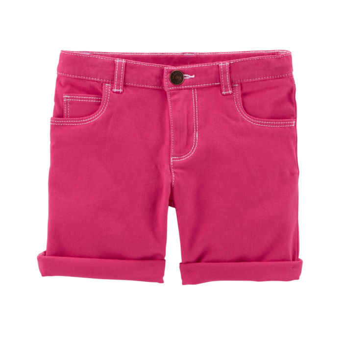 Carter's Roll Cuff Woven Short - Toddler Girl (2T-5T) - oddros.shop