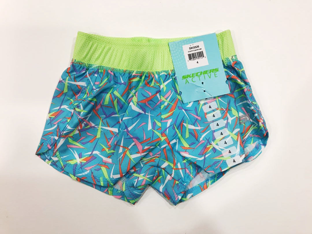Skechers Active Short Confetti/neon kiwi (Size 4) - oddros.shop