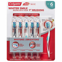 Colgate 360 Advanced Optic White Toothbrush, Soft (6-Pack) - oddros.shop