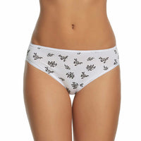 Felina Ladies' Cotton Stretch,  Hi Cut Bikini (6-pack) - oddros.shop