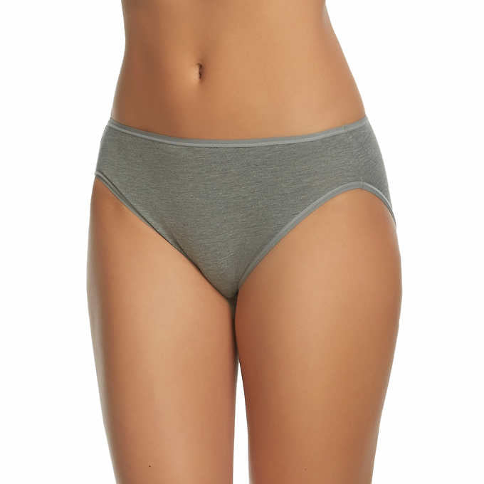 Felina Ladies' Cotton Stretch,  Hi Cut Bikini (6-pack) - oddros.shop