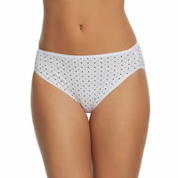 Felina Ladies' Cotton Stretch,  Hi Cut Bikini (6-pack) - oddros.shop