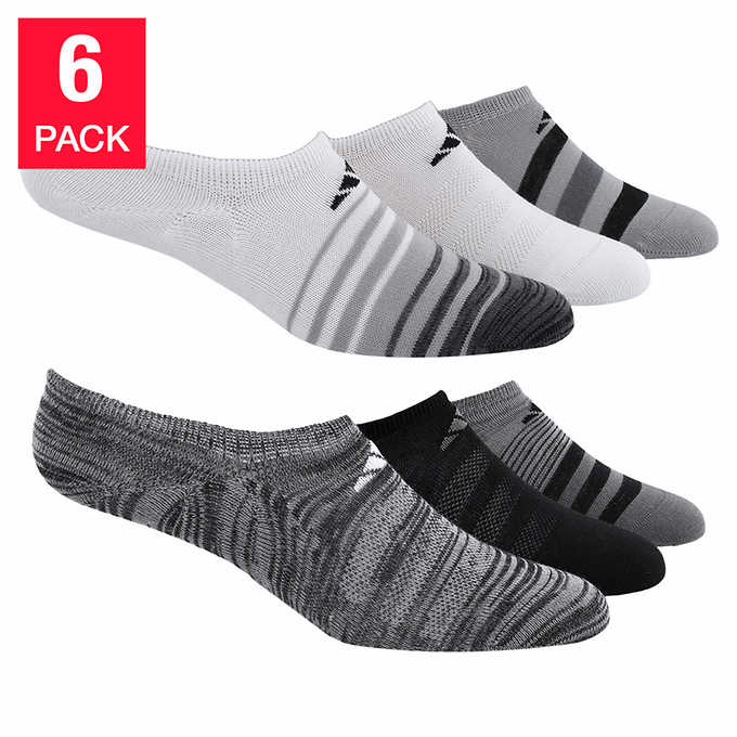 ADIDAS Ladies’ Superlite Climate Socks - Black (6 Pairs) - oddros.shop
