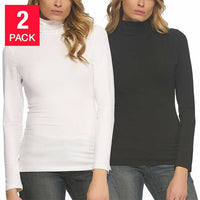 Felina Ladies' Long Sleeve Turtleneck (2-pack) - oddros.shop