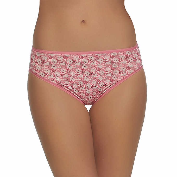 Felina Ladies' Hi-Cut Panty - Large  Assorted Colors (8-pack) - oddros.shop