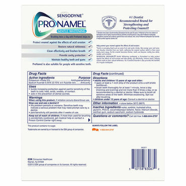 SENSODYNE (4-Pack) ProNamel Gentle Whitening Toothpaste - oddros.shop