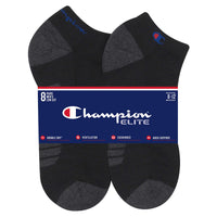 Champion Men's Low Cut Sock, Black (8-Pack)