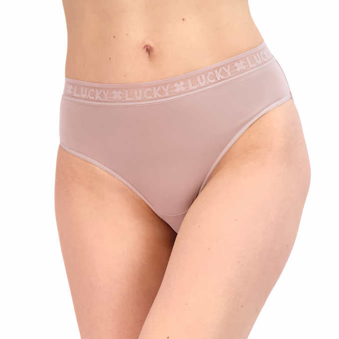 Lucky Brand Ladies' Hi Cut, 5-pack, Black