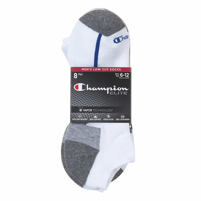 Champion Men's Low Cut Sock (8-Pack) - oddros.shop