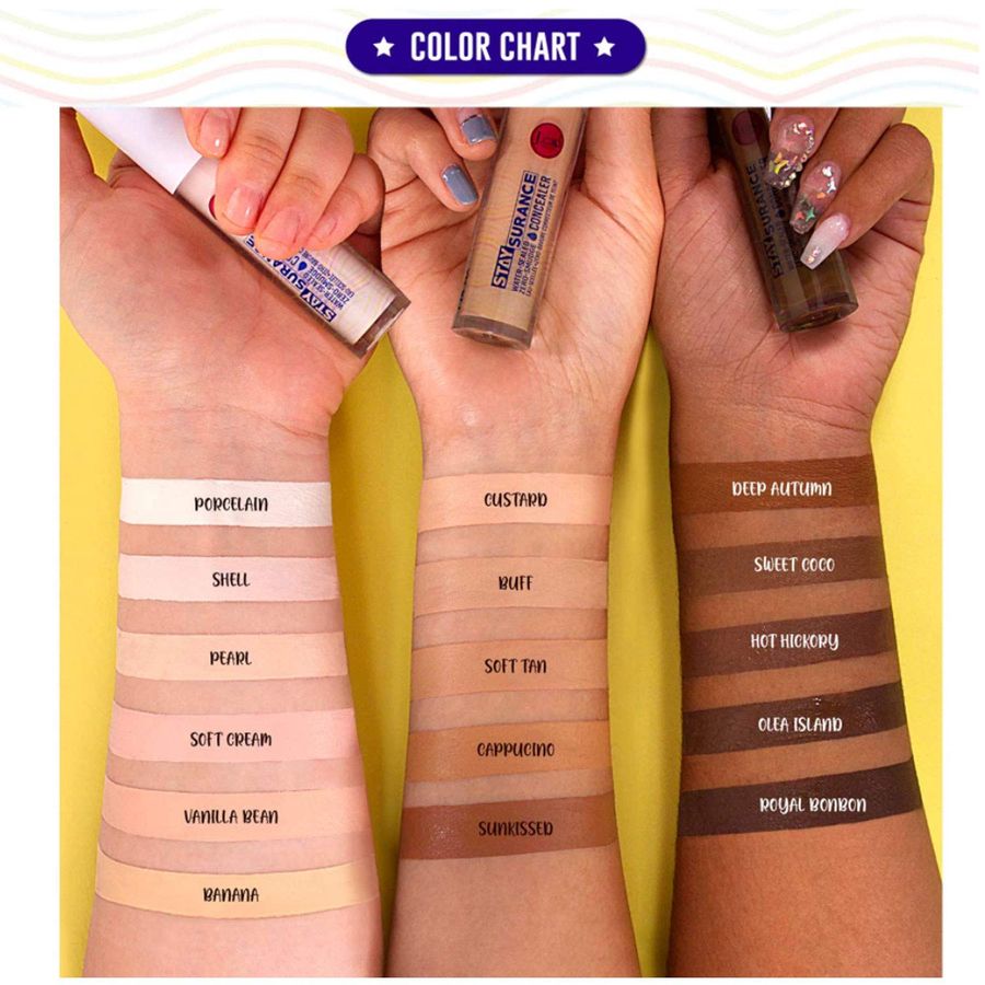 J.Cat Beauty Staysurance Water-Sealed, Zero-Smudge Concealer, Buff (SHC108)