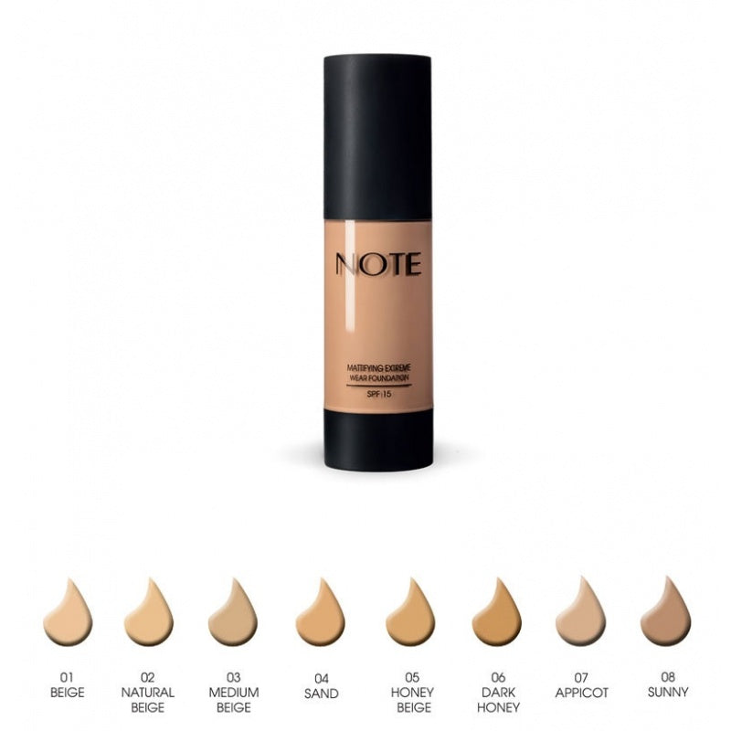NOTE COSMETICS Detox and Protect Foundation SPF 15, 02 Natural Beige - oddros.shop
