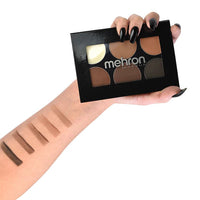Mehron Makeup Pro Brow Palette  - 6 Color Pro Palette - oddros.shop