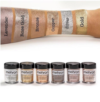 Mehron Makeup Metallic Powder with Mixing Liquid 