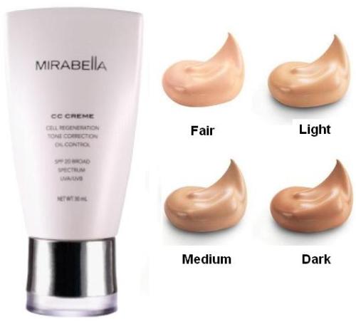 Mirabella CC Creme, SPF 20 - Light II - oddros.shop
